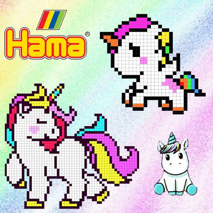Unicorni con Hama beads