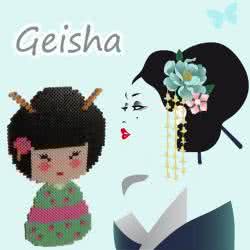 Geisha con le Hama beads