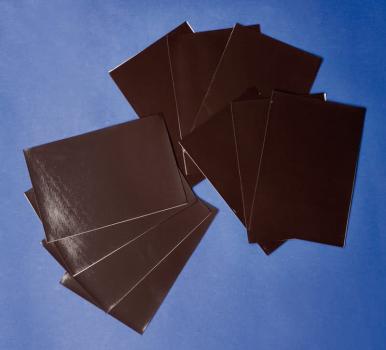 Esempio Di Cartello Magnetico Per Tetto Auto Fondo Bianco E Scritta Rossa - Foto 3