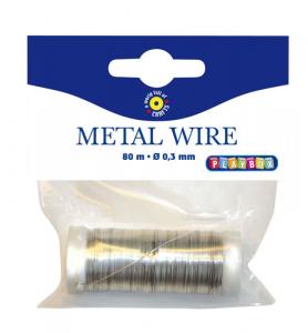 Filo di metallo argentato 0,3 mm