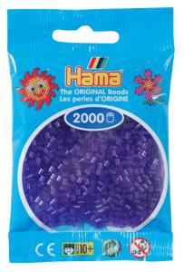 Hama beads MINI 2000 pezzi Nero traslucido n.23
