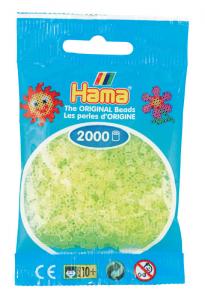 Hama beads MINI 2000 pezzi Giallo neon n.34