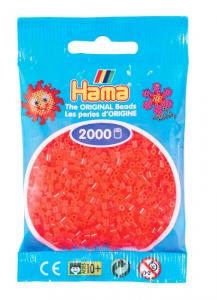 Hama beads MINI 2000 pezzi Rosso neon n.35