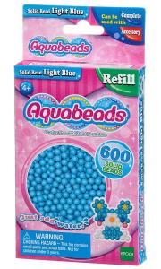 Ricarica Aquabeads - 600 Perline circolari Celesti
