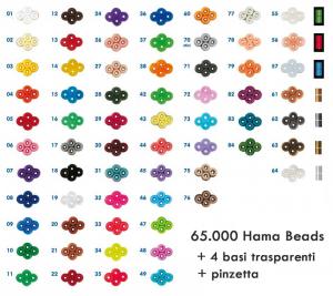 pyssla hama beads tutti i colori
