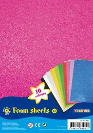 Gomma Crepla Glitterata (10 fogli)