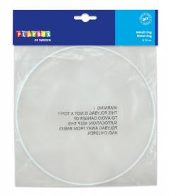 Anello in metallo 20 cm - Bianco