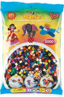 hama beads midi 3000 pezzi 22 colori