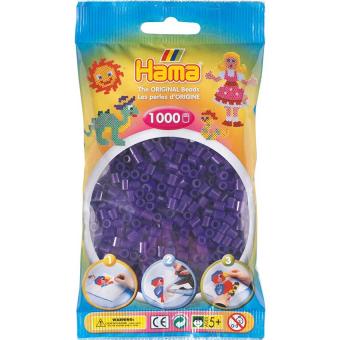 Hama Beads Midi 1000 pezzi - Viola traslucido n.24