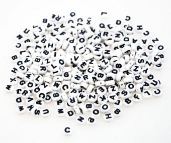 600 Perline Alfabeto 4x7 Mm Amaney – Si Illuminano Al Buio, Acriliche Per Gioielli Fai Da Te, Bracciali Con Nome, Idee Regalo