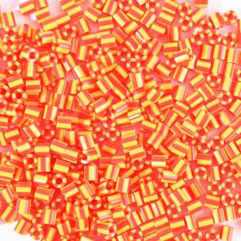 550 Perline Vaessen MIDI -  bicolore rosso - giallo