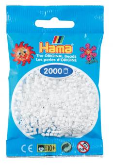 Hama beads MINI 2000 pezzi - bianco n.1 