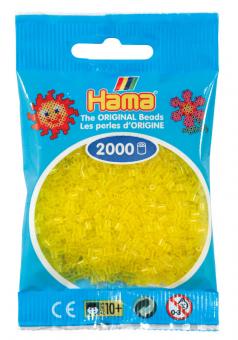 Hama beads MINI 2000 pezzi Giallo traslucido n.14