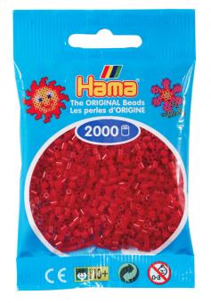 Hama beads MINI 2000 pezzi Rosso Scuro n.22