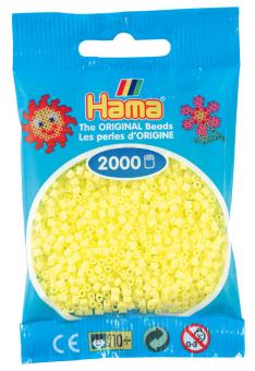Hama beads MINI 2000 pezzi - Giallo pastello n.43