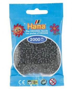 Hama beads MINI 2000 pezzi Grigio scuro n.71