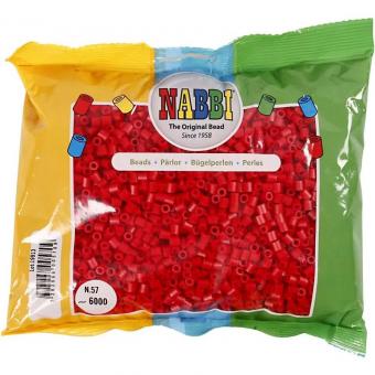Nabbi beads 6000 p. - Rosso scuro n.57