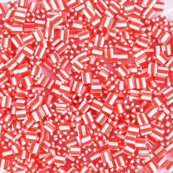 550 Perline Vaessen MIDI -  bicolore rosso - bianco
